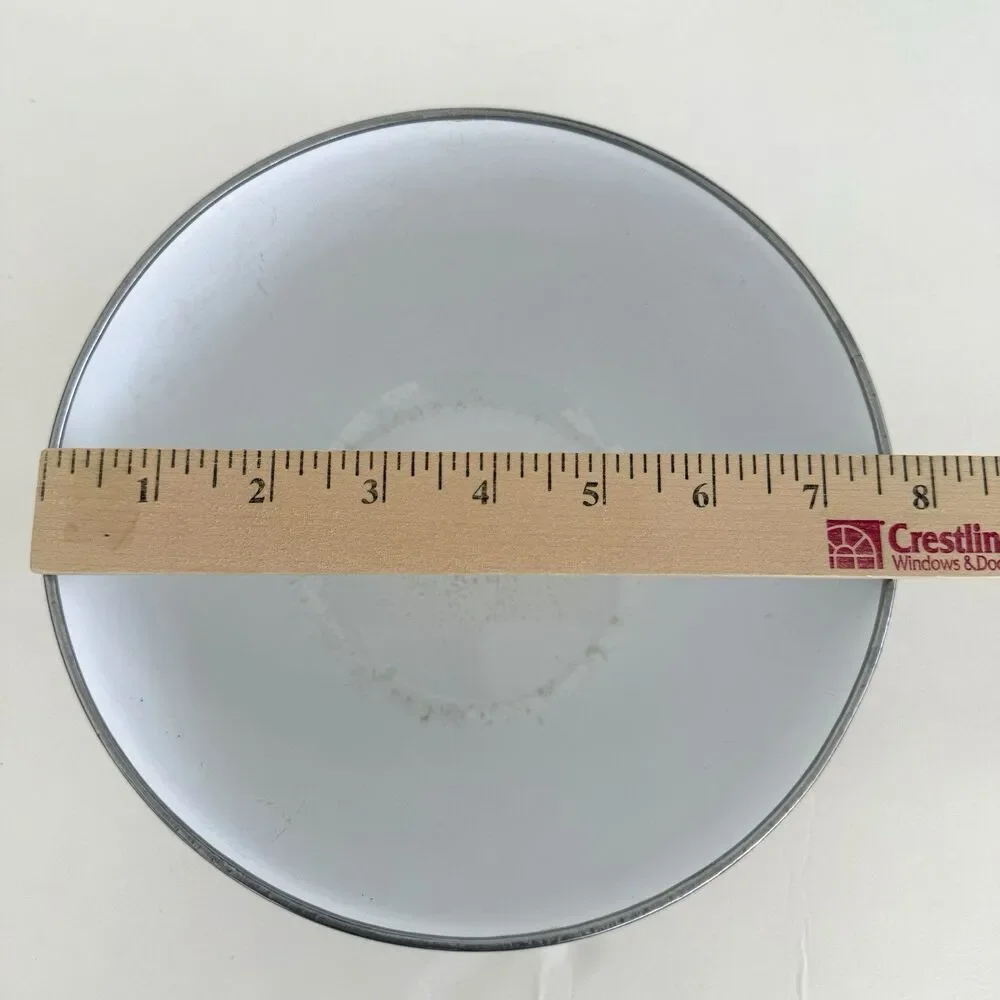 Vtg Metal Nesting Enamel Ware REPLACEMENT Mixing Bowl Pears Peaches Grapes 7.5